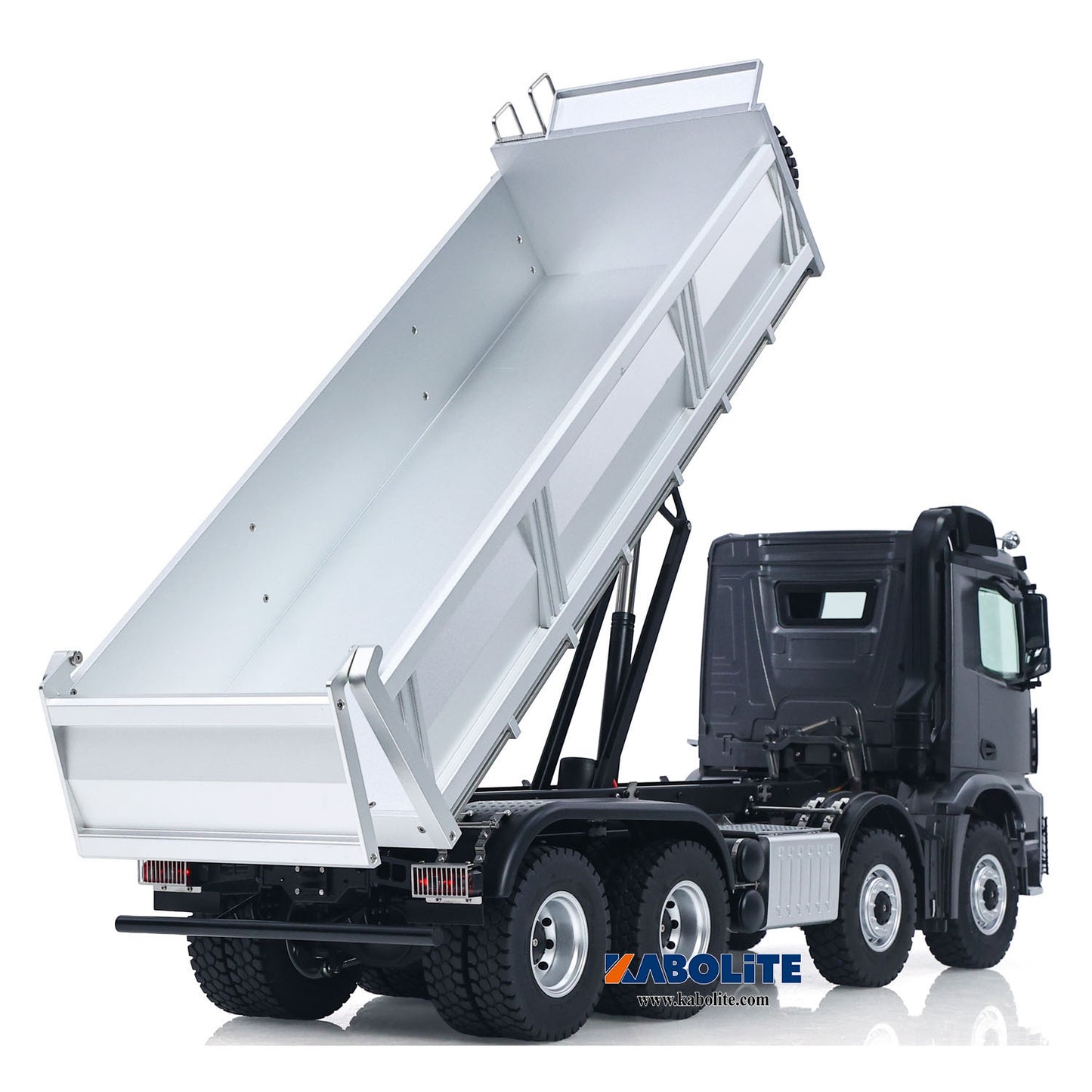 Fast Free Shipping for EU Kabolite 8X8 1/14 K5703 RC Dump Truck Electric Lifting Remote Control Tipper Model 2Speed Gearbox Lights Sound System