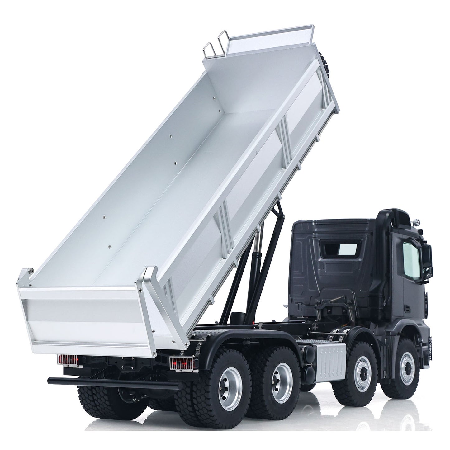 Fast Free Shipping for EU Kabolite 8X8 1/14 K5703 RC Dump Truck Electric Lifting Remote Control Tipper Model 2Speed Gearbox Lights Sound System