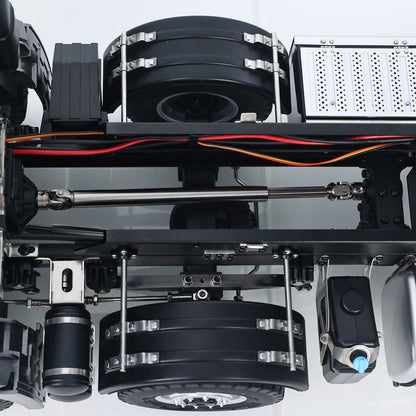 US Stock RTR Kabolite 8X8 1/14 RC Dump Truck K5703 Electric Lifting Remote Control Tipper Model 2Speed Gearbox Lights Sound System