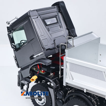 Fast Free Shipping for EU Kabolite 8X8 1/14 K5703 RC Dump Truck Electric Lifting Remote Control Tipper Model 2Speed Gearbox Lights Sound System