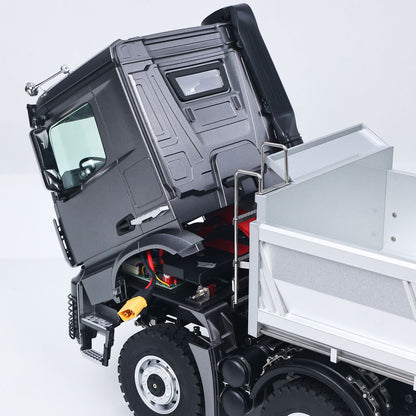 US Stock RTR Kabolite 8X8 1/14 RC Dump Truck K5703 Electric Lifting Remote Control Tipper Model 2Speed Gearbox Lights Sound System