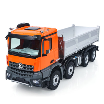 US Stock Kabolite 1/14 Electric RC Dump Truck K5703 8X8 Remote Control Tipper Model 2Speed Transmission Lights Sounds Battery Charger