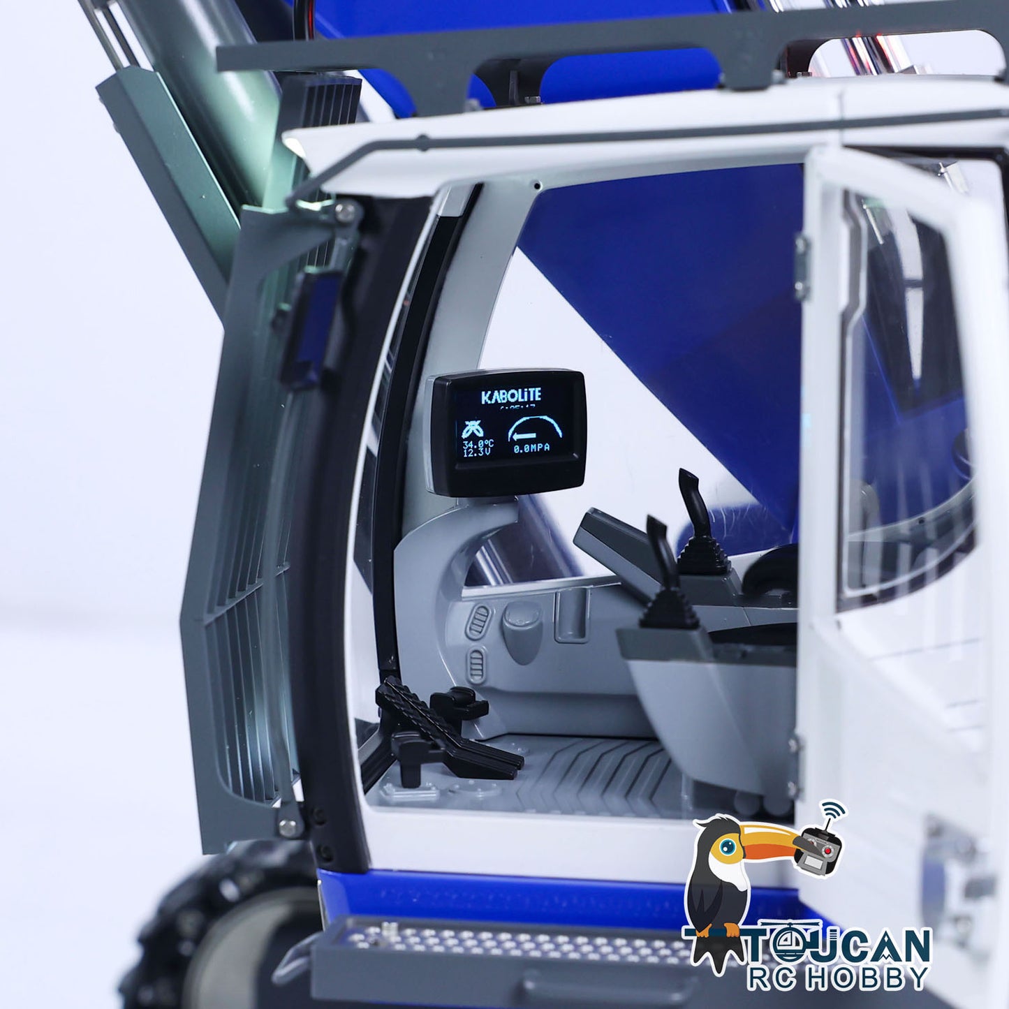 Kabolite K970-100S Pro Version 1/14 Hydraulic RC Excavator Digger Metal Construction Vehicles Ready to Run with Smoker Light Sound