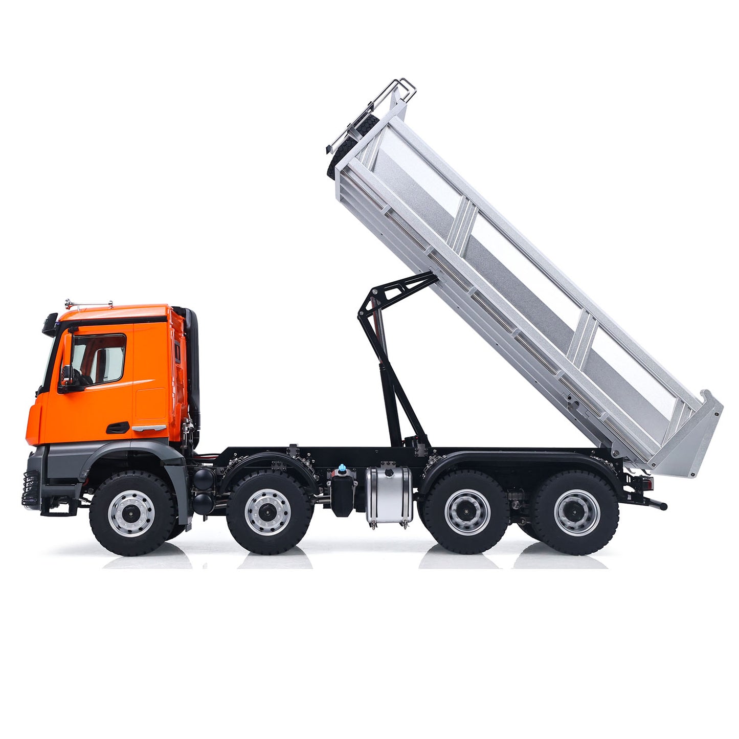 US Stock Kabolite 1/14 Electric RC Dump Truck K5703 8X8 Remote Control Tipper Model 2Speed Transmission Lights Sounds Battery Charger