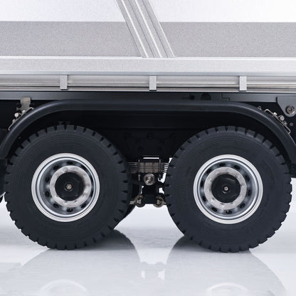 US Stock Kabolite 1/14 Electric RC Dump Truck K5703 8X8 Remote Control Tipper Model 2Speed Transmission Lights Sounds Battery Charger