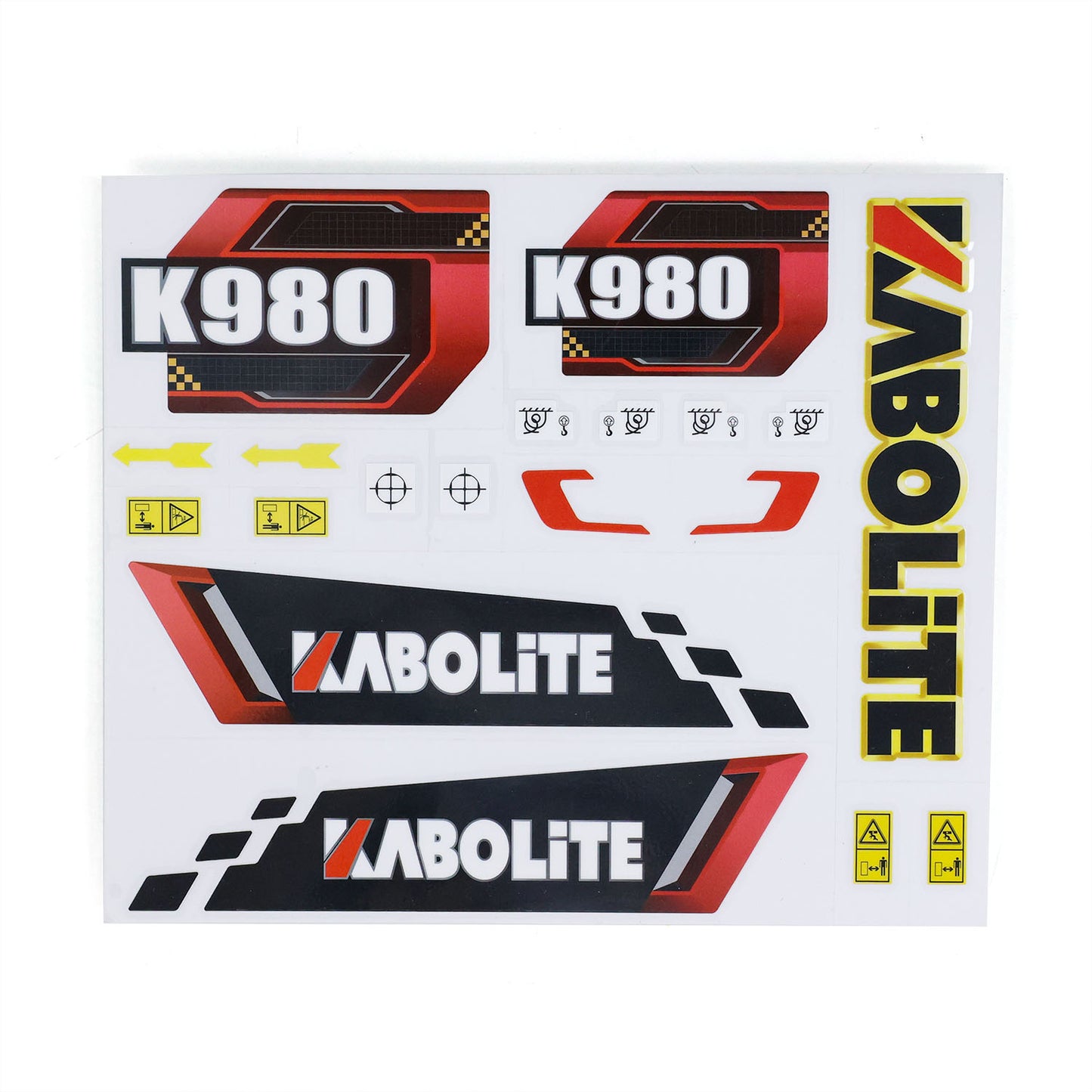 Kabolite 1/14 K980 Hydraulic RC Excavator SY980H Giant PL18 Radio Control Digger Model Light Sound System Battery Charger