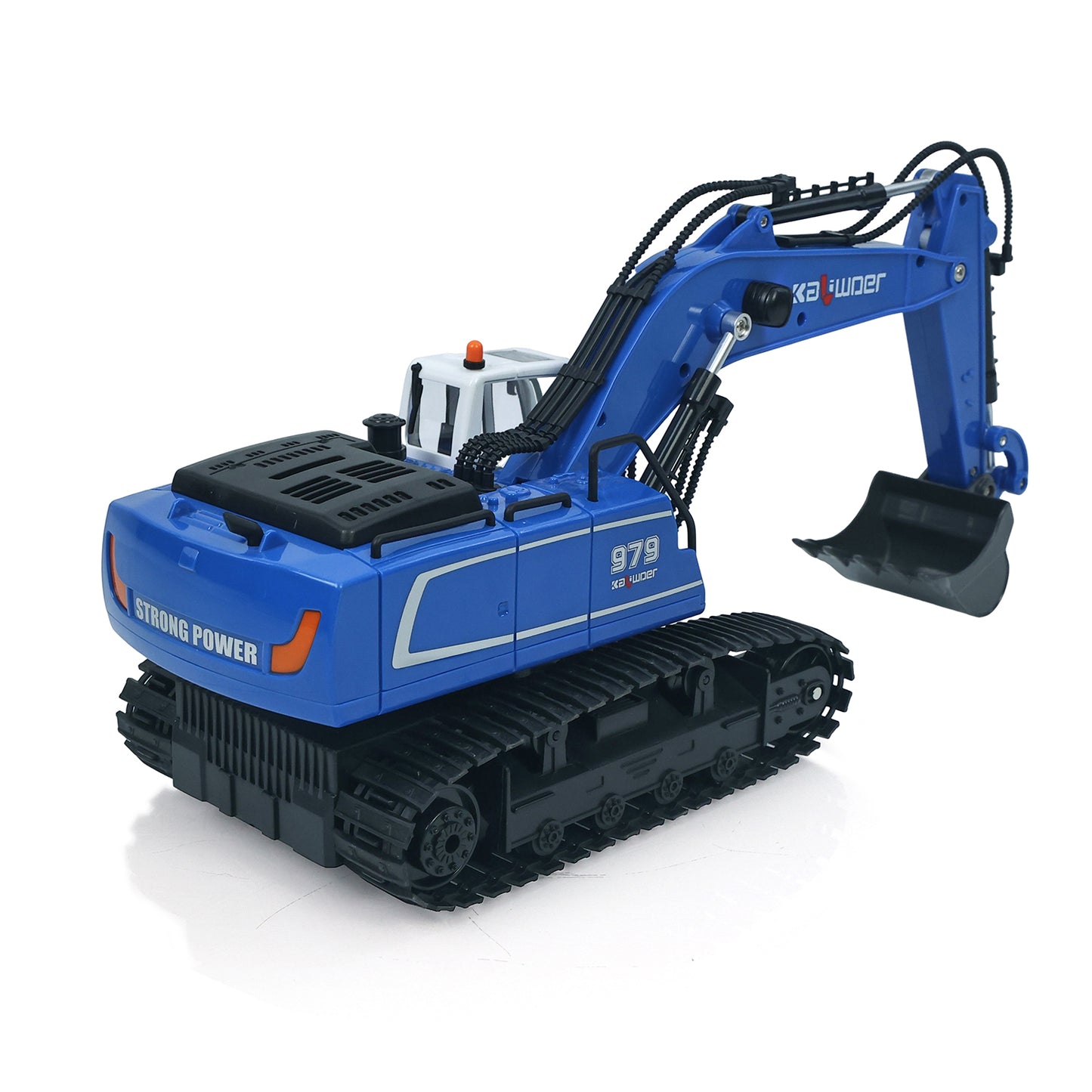 US Stock HUINA 1/18 13550 11CH RC Excavator Remote Control Digger Model 350 Degree Body Rotate 2.4G Radio System 3.7V Battery USB Charger