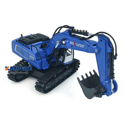 IN Stock HUINA 13550 1/18 11CH 2.4G RC Excavator with 350 Degrees Rotation Light Sound for Remote Control Digger Enthusiast