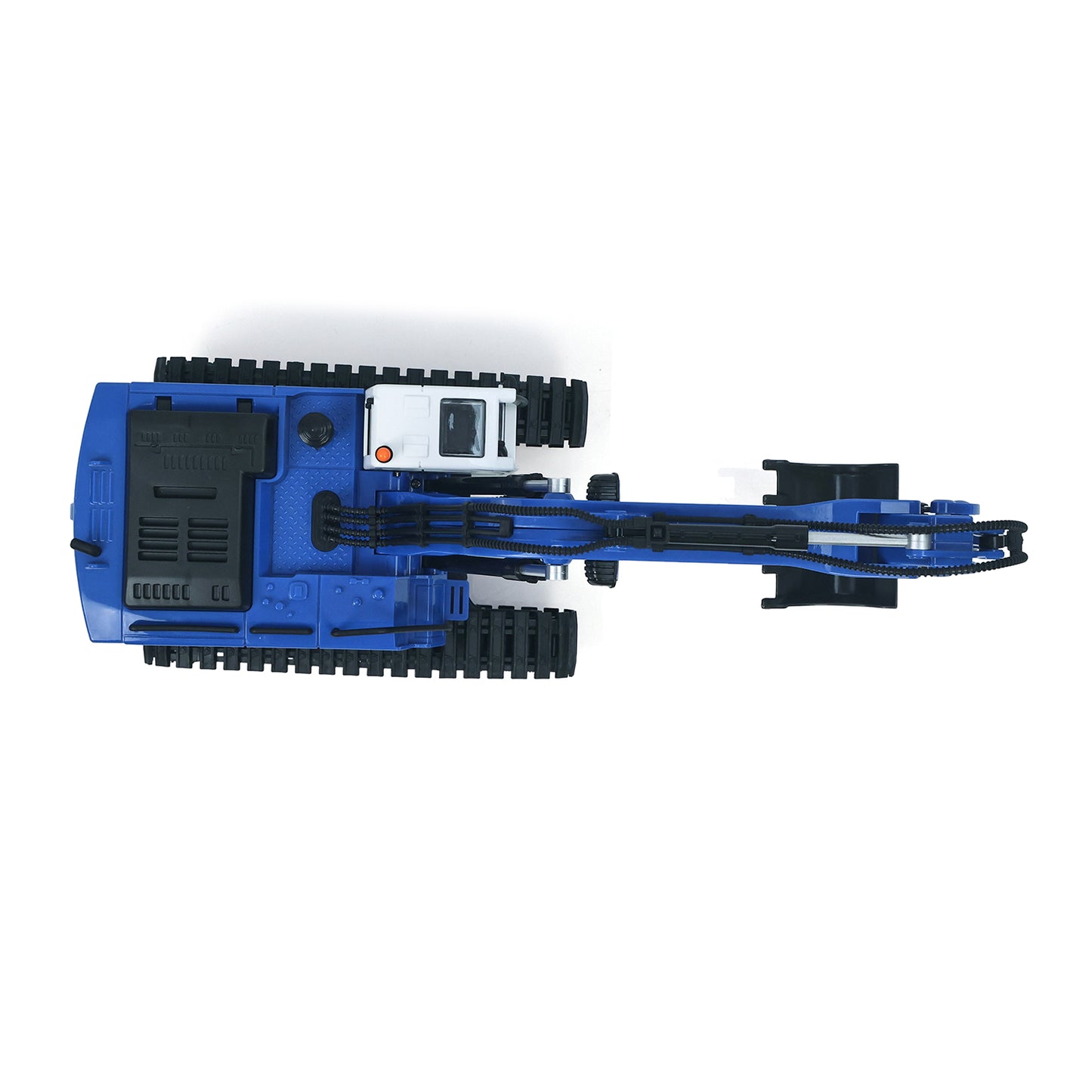US Stock HUINA 1/18 13550 11CH RC Excavator Remote Control Digger Model 350 Degree Body Rotate 2.4G Radio System 3.7V Battery USB Charger