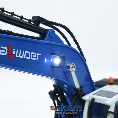 IN Stock HUINA 13550 1/18 11CH 2.4G RC Excavator with 350 Degrees Rotation Light Sound for Remote Control Digger Enthusiast