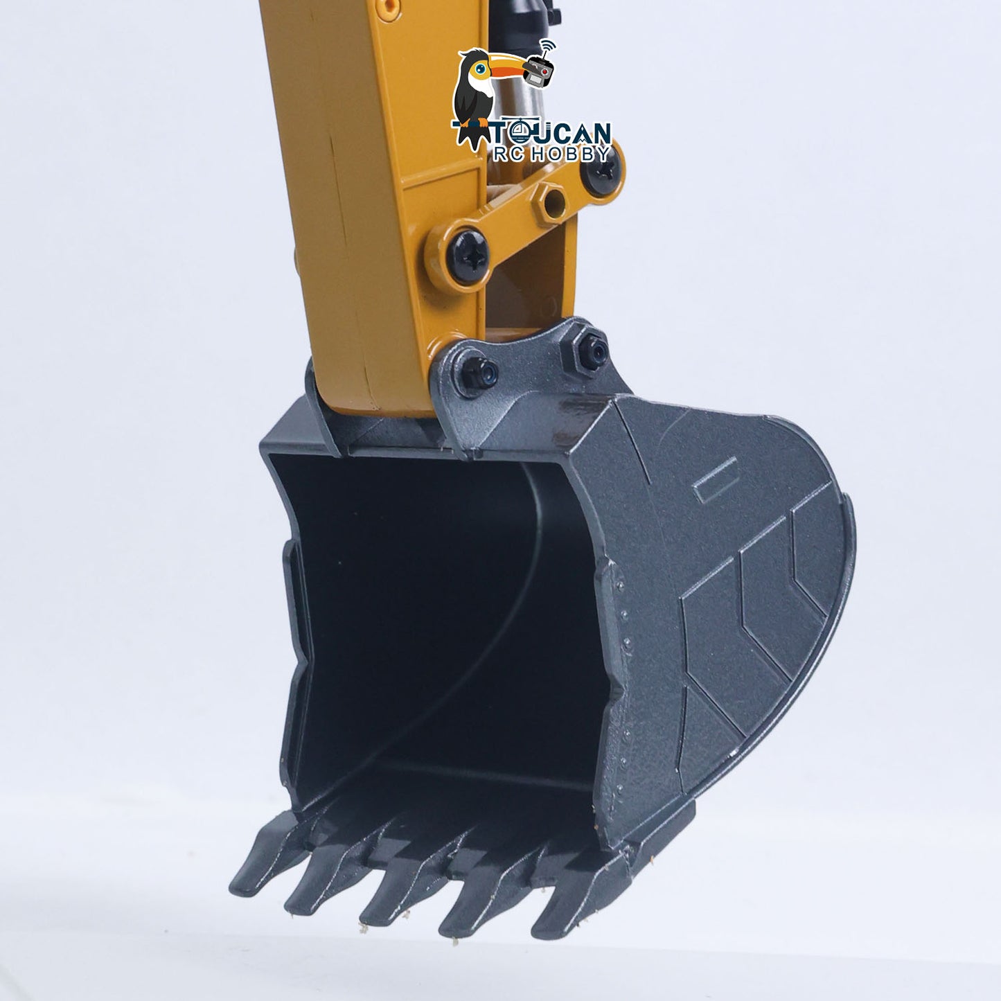 New Upgrade HUINA 1/14 Metal Excavator Model Engineering Vehicle 580 Electric Ball Grabber 360 Rotating Shear Claw Sound Lights