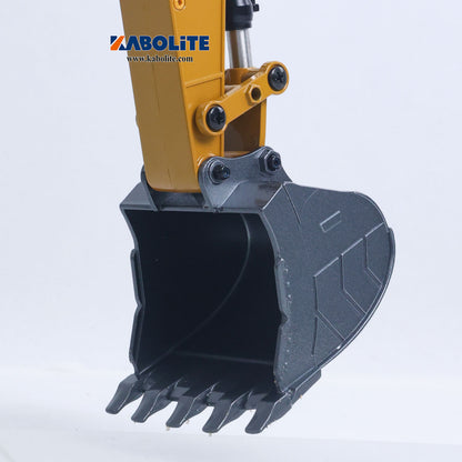 US Stock HUINA 580 1/14 Metal Excavator Model Engineering Vehicle Electric Ball Grabber 360 Rotating Shear Claw Sound Lights