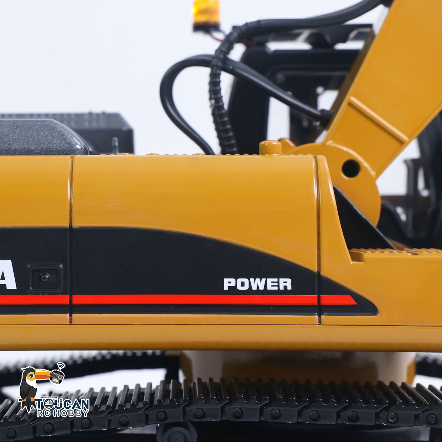 New Upgrade HUINA 1/14 Metal Excavator Model Engineering Vehicle 580 Electric Ball Grabber 360 Rotating Shear Claw Sound Lights