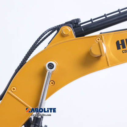 US Stock HUINA 580 1/14 Metal Excavator Model Engineering Vehicle Electric Ball Grabber 360 Rotating Shear Claw Sound Lights
