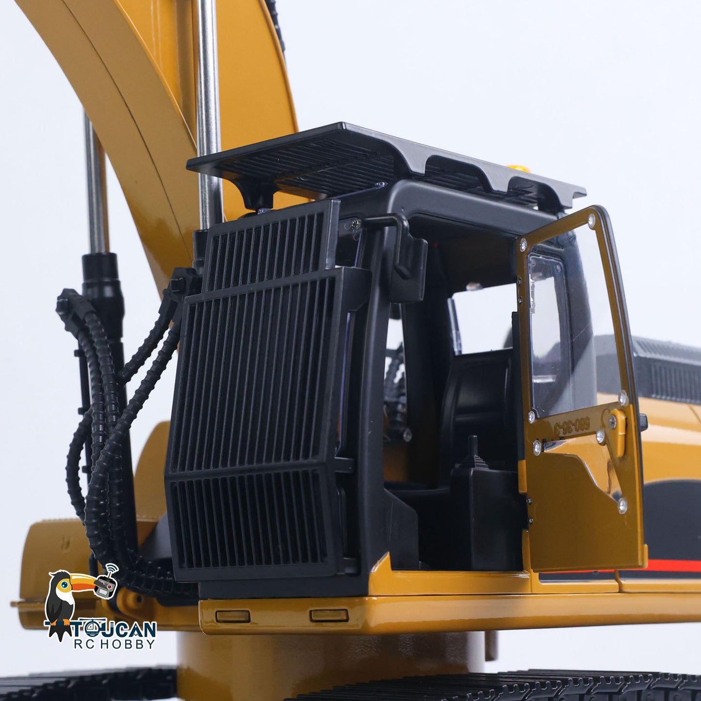 New Upgrade HUINA 1/14 Metal Excavator Model Engineering Vehicle 580 Electric Ball Grabber 360 Rotating Shear Claw Sound Lights