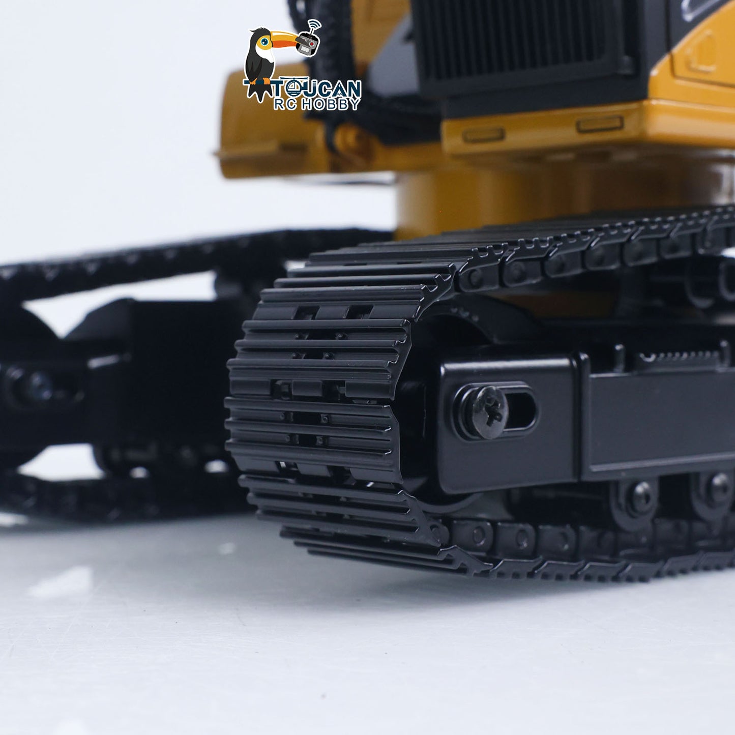 New Upgrade HUINA 1/14 Metal Excavator Model Engineering Vehicle 580 Electric Ball Grabber 360 Rotating Shear Claw Sound Lights