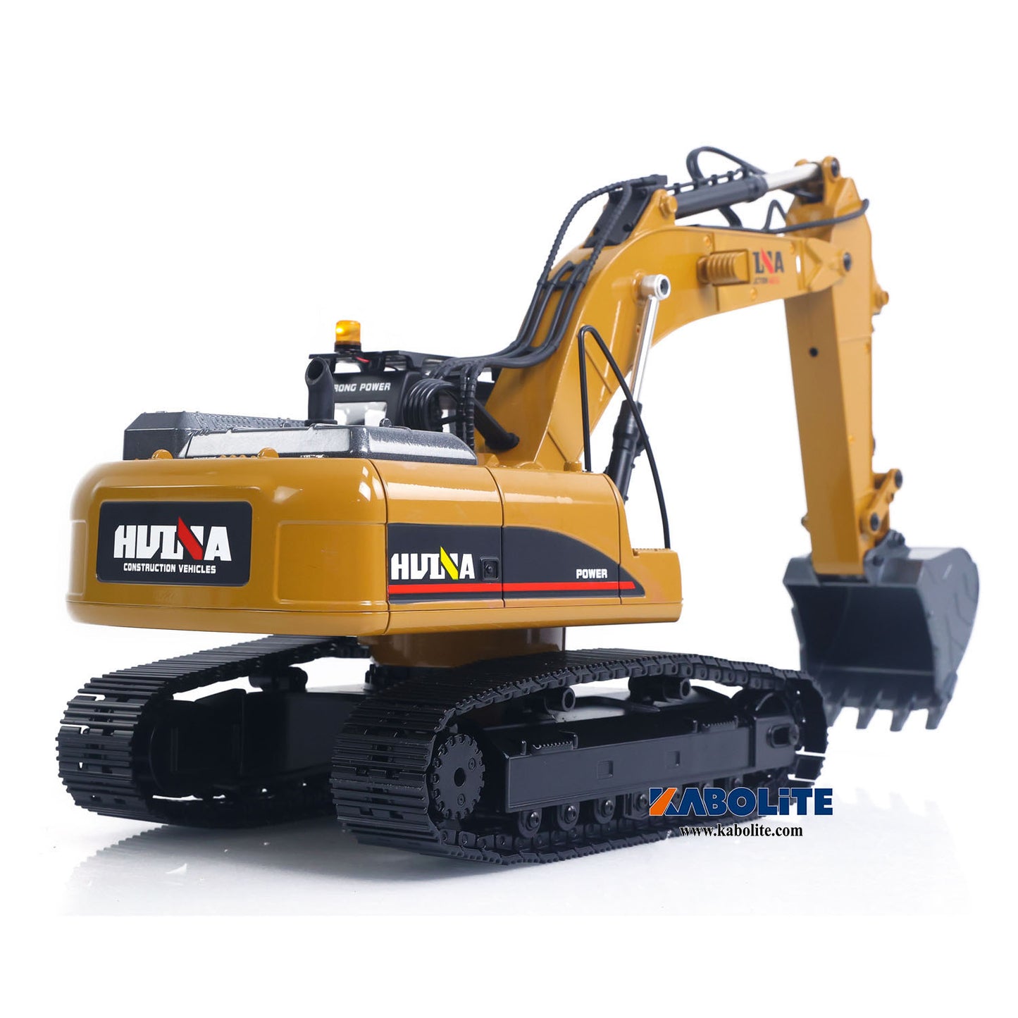 IN Stock HUINA 580 1/14 Metal RC Excavator Engineering Vehicle Model with Electric Hammer Ball Grabber Shear Timber Grab Sound Lights