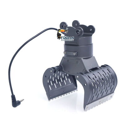 New Upgrade HUINA 1/14 Metal Excavator Model Engineering Vehicle 580 Electric Ball Grabber 360 Rotating Shear Claw Sound Lights