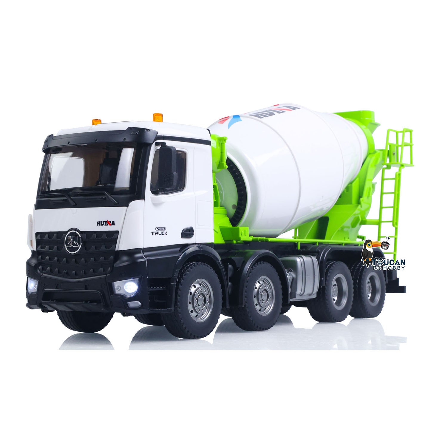 Metal 1/14 RC Mixer Truck RTR 2.4GHz Radio 12CH Light Sound Effects Remote Control Agitating Lorry Finished Model Toys Battery