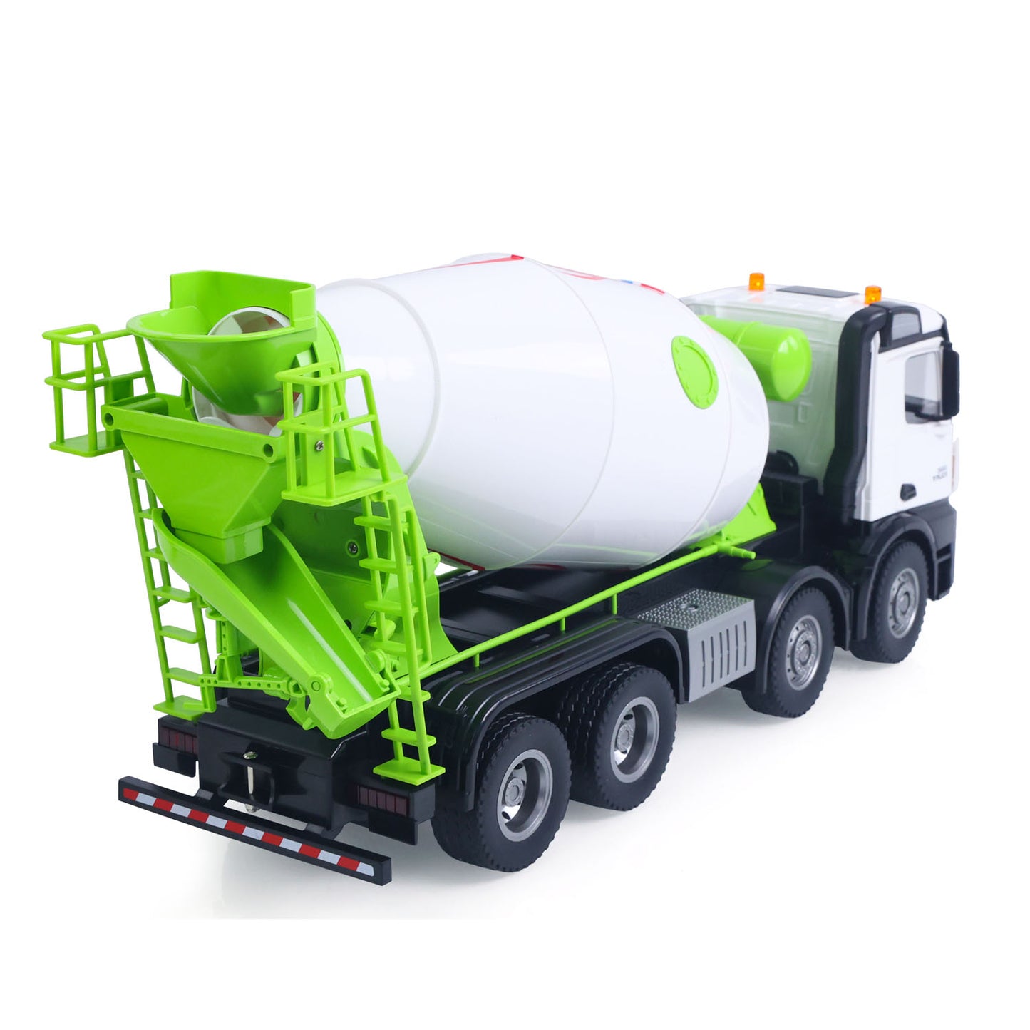 Fast Free Shipping for EU Metal HUINA 1/14 RC Mixer Truck 12CH Remote Control Agitating Lorry Model Light Sound Effects 2.4GHz Radio System Battery