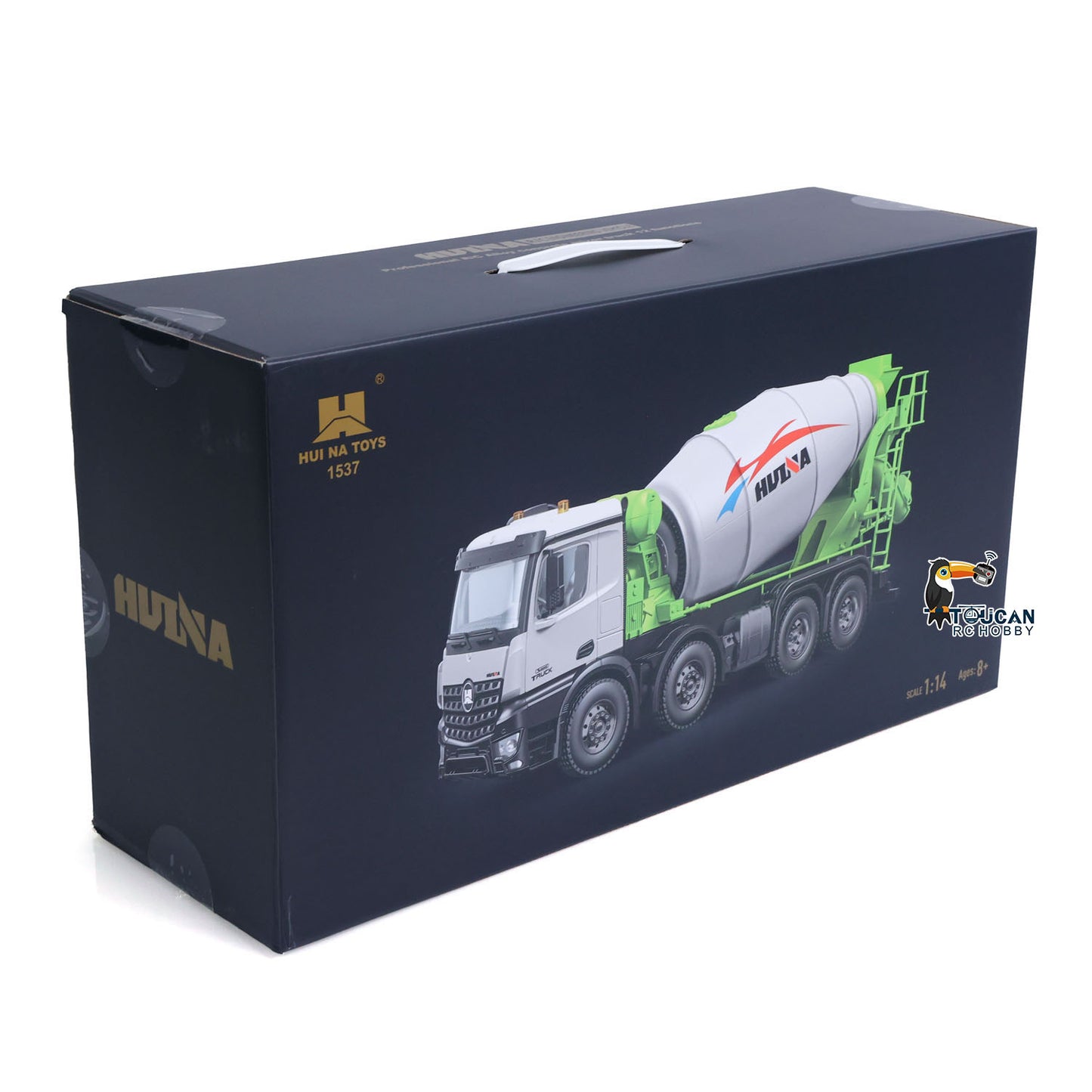Metal 1/14 RC Mixer Truck RTR 2.4GHz Radio 12CH Light Sound Effects Remote Control Agitating Lorry Finished Model Toys Battery