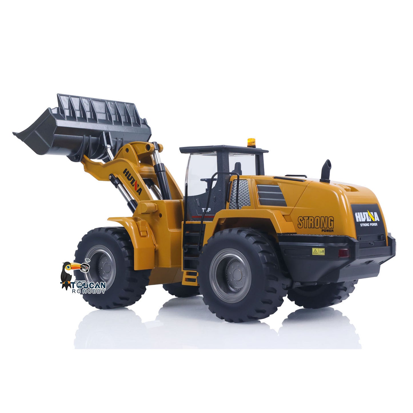 Fast Free Shipping for EU 1/14 HUINA Toys 2.4G 10CH Radio Controlled Loader 1583 Assembled Electric Lifting System Lights Sound RC Construction Vehicles