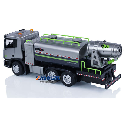 HUINA 1316 1/18 Plastic RC Fog Cannon Truck Model with 9CH 2.4G Radio Controller for Construction Site Dust Hobbyists