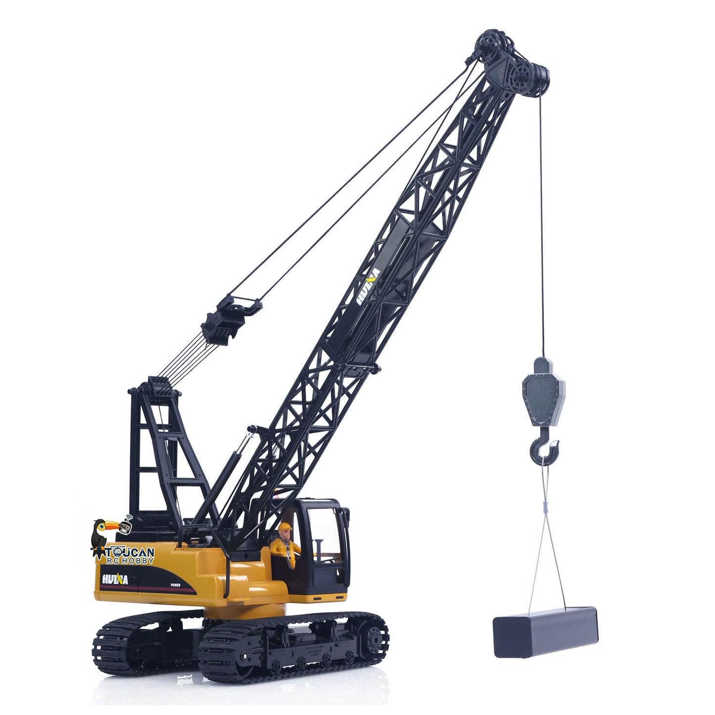 HUINA 572 15CH RC 1/14 Construction Crane Truck Tower Excavator Model Car 1572 Remote Control Toy