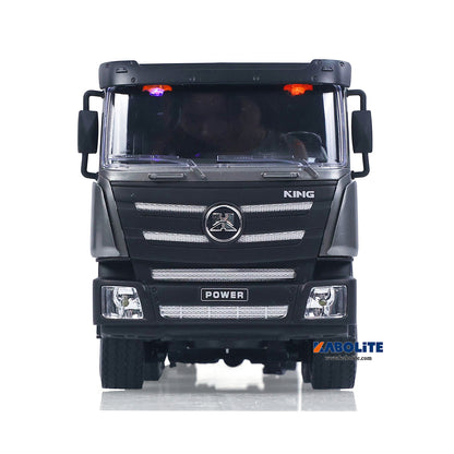 IN Stock HUINA 1318 1/18 Plastic RC Tractor Truck Flatbed Trailer Model with 9CH 2.4G Radio Controller Gift for Construction Hobbyists