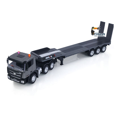 HUINA 1318 1:18 RC Tractor Truck 9CH Remote Control Cars Flatbed Trailer 2.4G Remote Control Model Toys