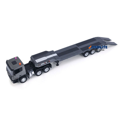 IN Stock HUINA 1318 1/18 Plastic RC Tractor Truck Flatbed Trailer Model with 9CH 2.4G Radio Controller Gift for Construction Hobbyists