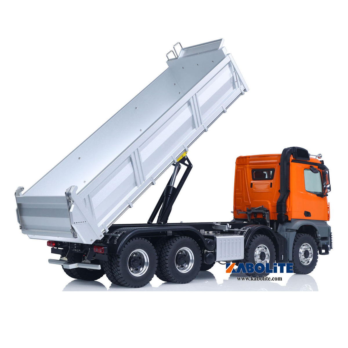 Kabolite K3367 1/14 Metal 8x8 Hydraulic Remote Control Dump Truck RC Tipper for construction vehicle enthusiast