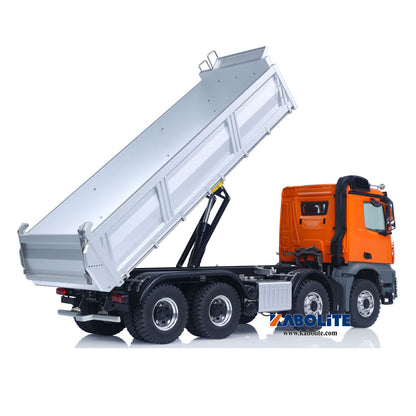 Kabolite K3367 1/14 Metal 8x8 Hydraulic Remote Control Dump Truck RC Tipper for construction vehicle enthusiast