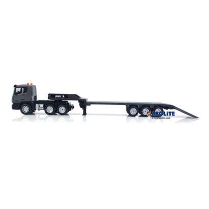 IN Stock HUINA 1318 1/18 Plastic RC Tractor Truck Flatbed Trailer Model with 9CH 2.4G Radio Controller Gift for Construction Hobbyists