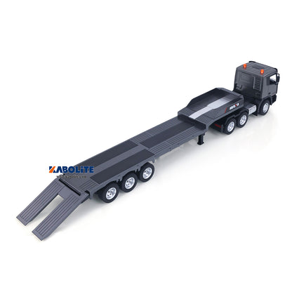 IN Stock HUINA 1318 1/18 Plastic RC Tractor Truck Flatbed Trailer Model with 9CH 2.4G Radio Controller Gift for Construction Hobbyists