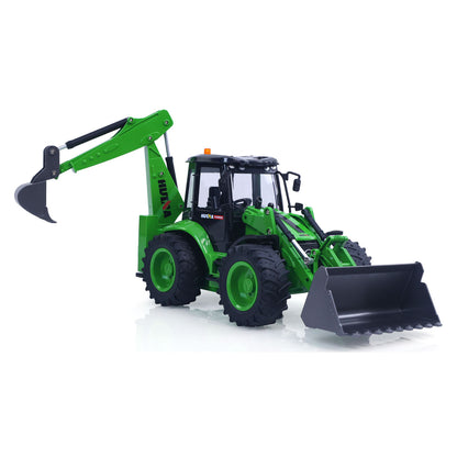 HUINA 1/14 1579 Remote Control Backhoe Excavator 2.4G 9CH RC Loader Model Toys RC Construction Vehicles