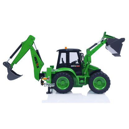 US Stock HUINA 1/14 1579 Remote Control Backhoe Excavator 2.4G 9CH RC Multifunctional Loader Model Toys