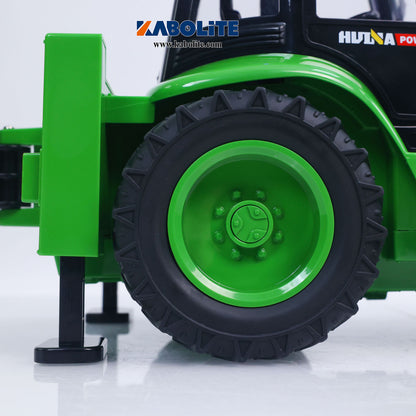 IN Stock HUINA 1579 1/14 Plastic Remote Control Backhoe Loader 2.4G 9CH Digger Model Gift for Engineering Vehicle Hobbyists