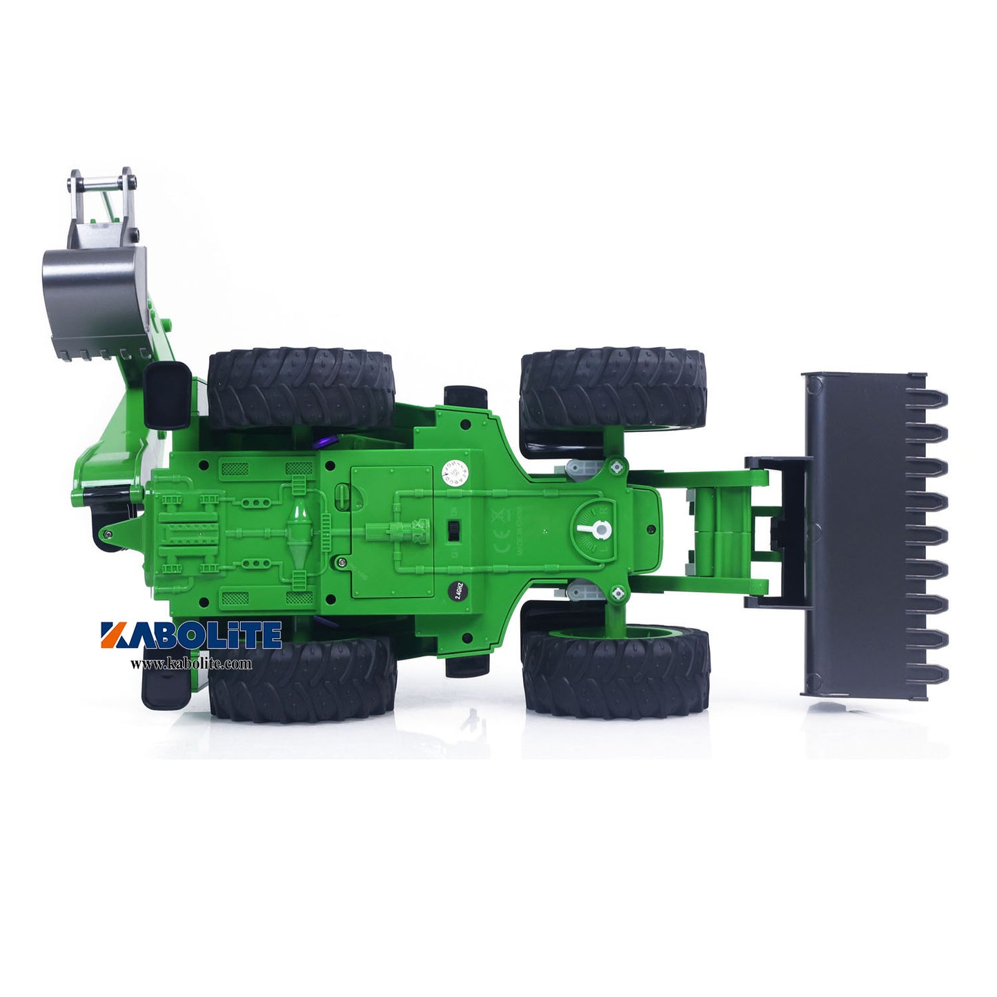 IN Stock HUINA 1579 1/14 Plastic Remote Control Backhoe Loader 2.4G 9CH Digger Model Gift for Engineering Vehicle Hobbyists
