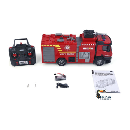 HUINA 1/14 562 2.4G Remote Control Box Water Sprayable Fire Truck Car Toy RC Sprinkler Fire Model Gift Battery