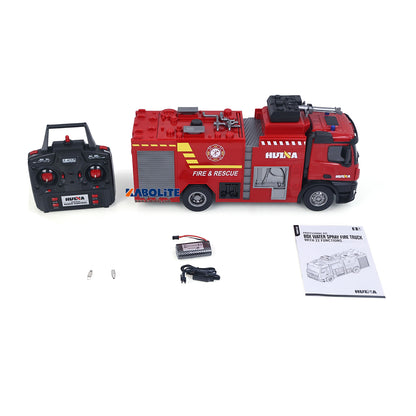 IN Stock HUINA 562 1/14 RC Fire Truck with Water Spray Light Sound 2.4G Remote Controller for Rescue Vehicle Enthusiasts