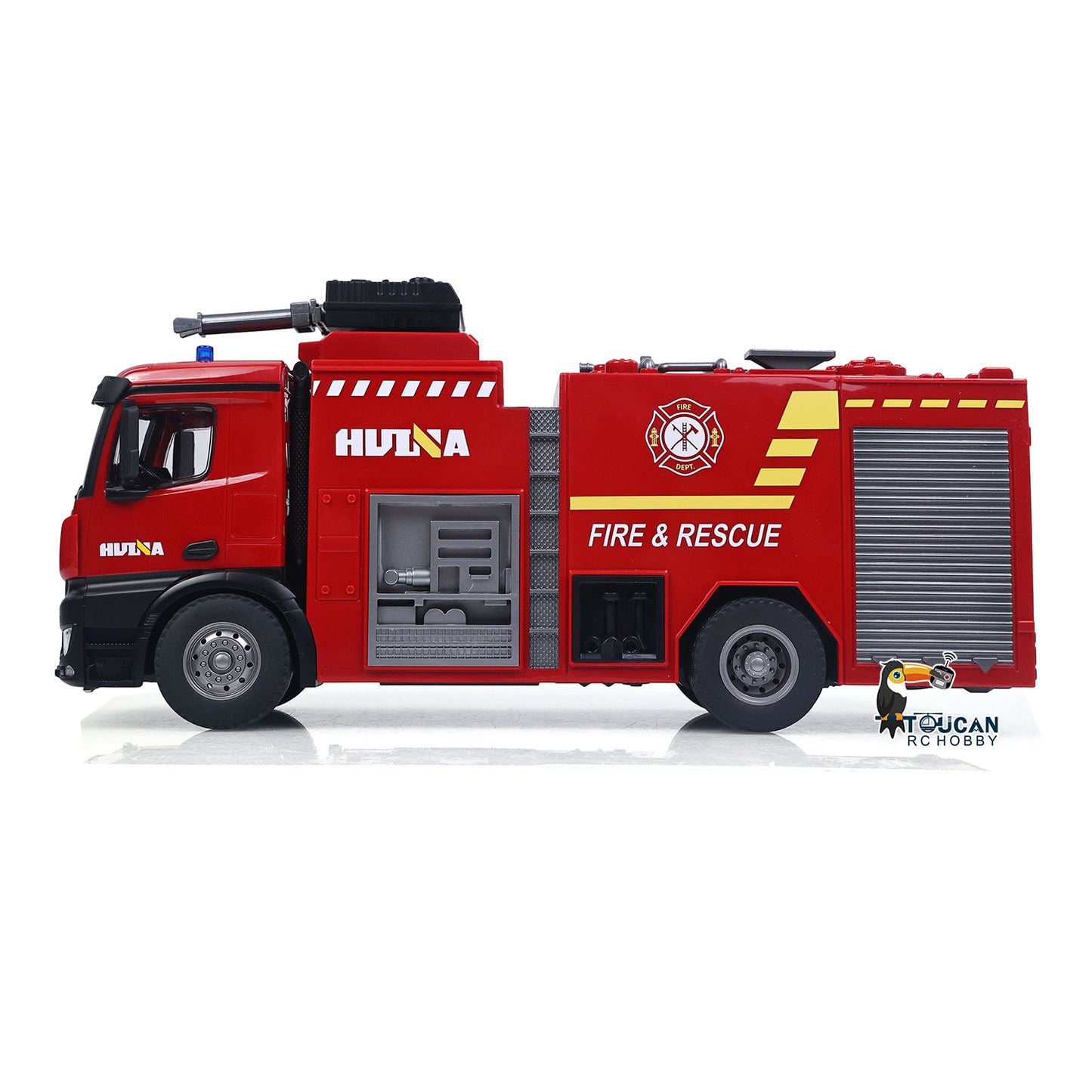HUINA 1/14 562 2.4G Remote Control Box Water Sprayable Fire Truck Car Toy RC Sprinkler Fire Model Gift Battery
