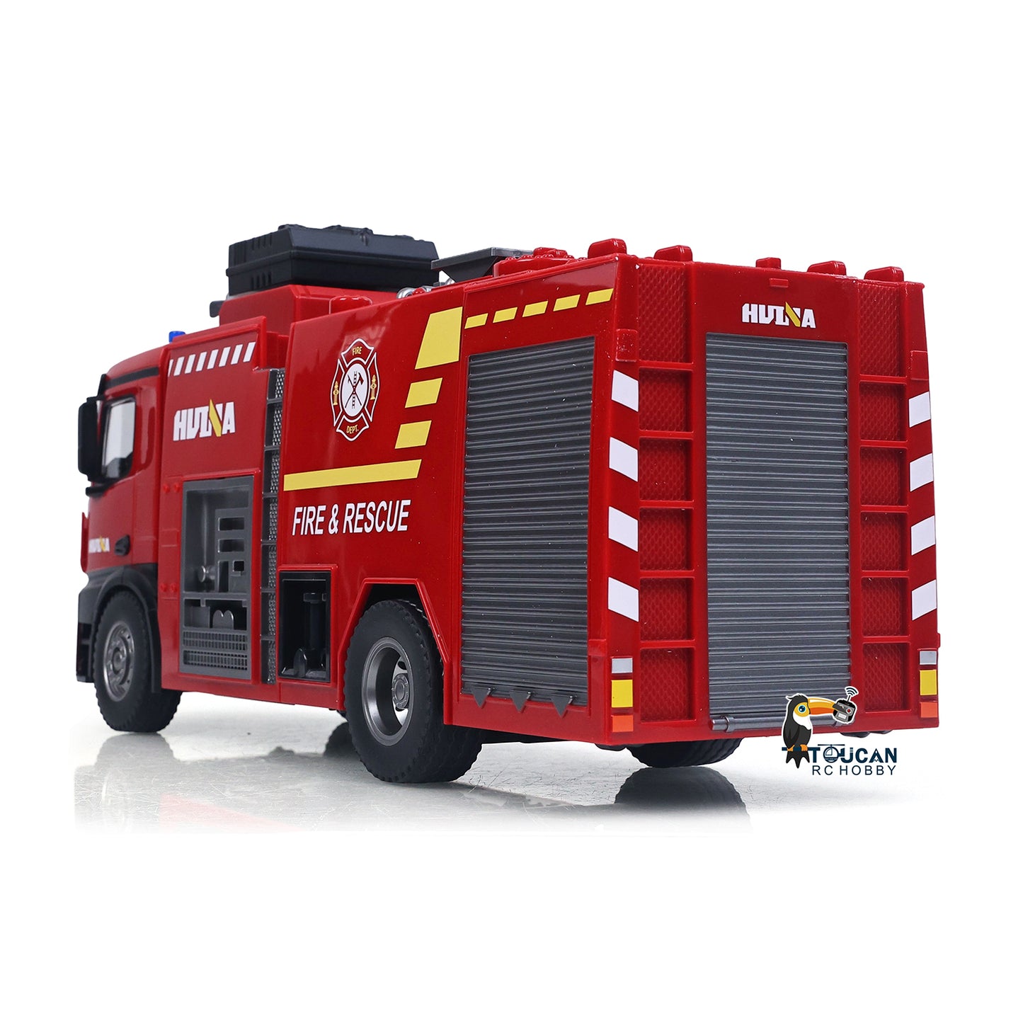 HUINA 1/14 562 2.4G Remote Control Box Water Sprayable Fire Truck Car Toy RC Sprinkler Fire Model Gift Battery