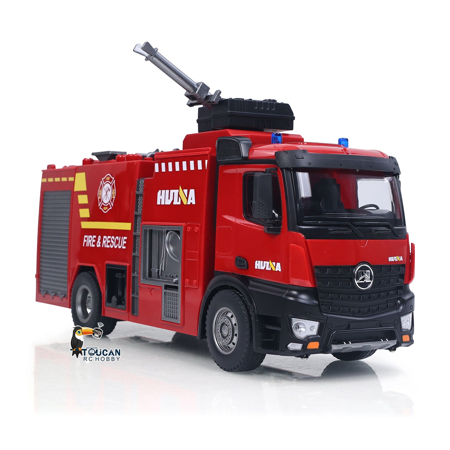 HUINA 1/14 562 2.4G Remote Control Box Water Sprayable Fire Truck Car Toy RC Sprinkler Fire Model Gift Battery