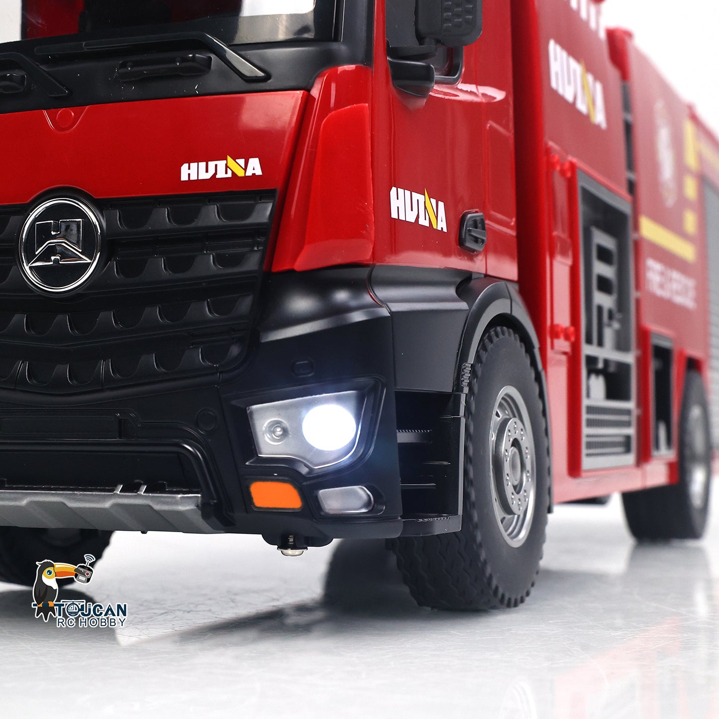 HUINA 1/14 562 2.4G Remote Control Box Water Sprayable Fire Truck Car Toy RC Sprinkler Fire Model Gift Battery