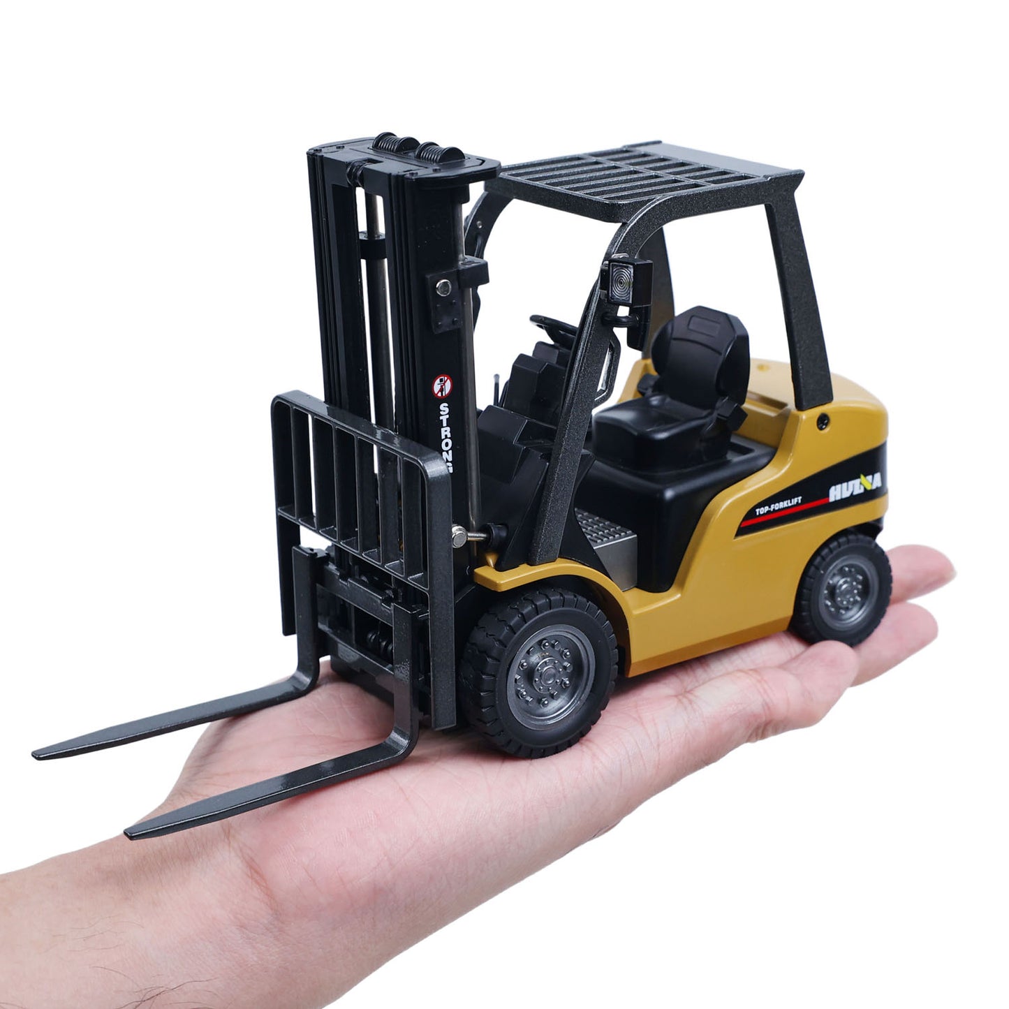 IN Stock HUINA 9925 1/50 Electric Remote Control Forklift Mini Warehouse RC Model with Light Sound Effect Desktop Display for Collectors