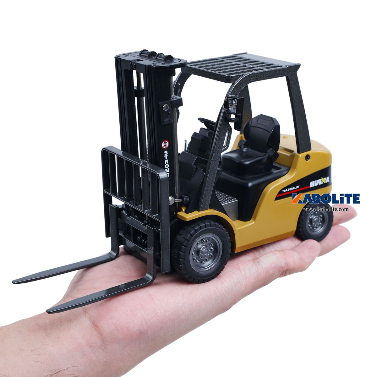 HUINA 9925 1/50 Electric Remote Control Forklift Mini Warehouse RC Model with Light Sound Effect Desktop Display for Collectors