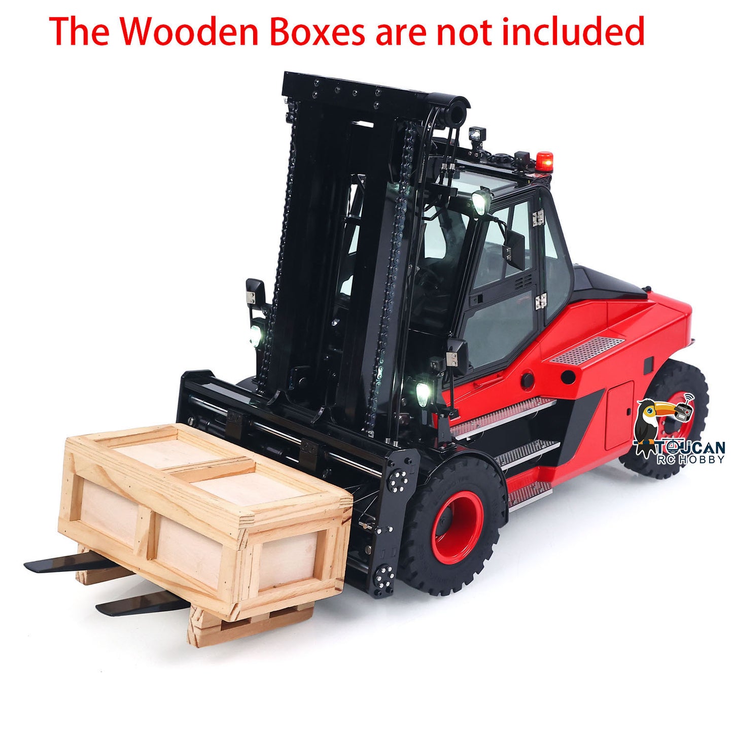 Kabolite K180-100 1/14 4X2 RWD Remote Control Hydraulic Forklift 3-Way Vavles RTR Flysky ST8 Radio Light System Sound Battery