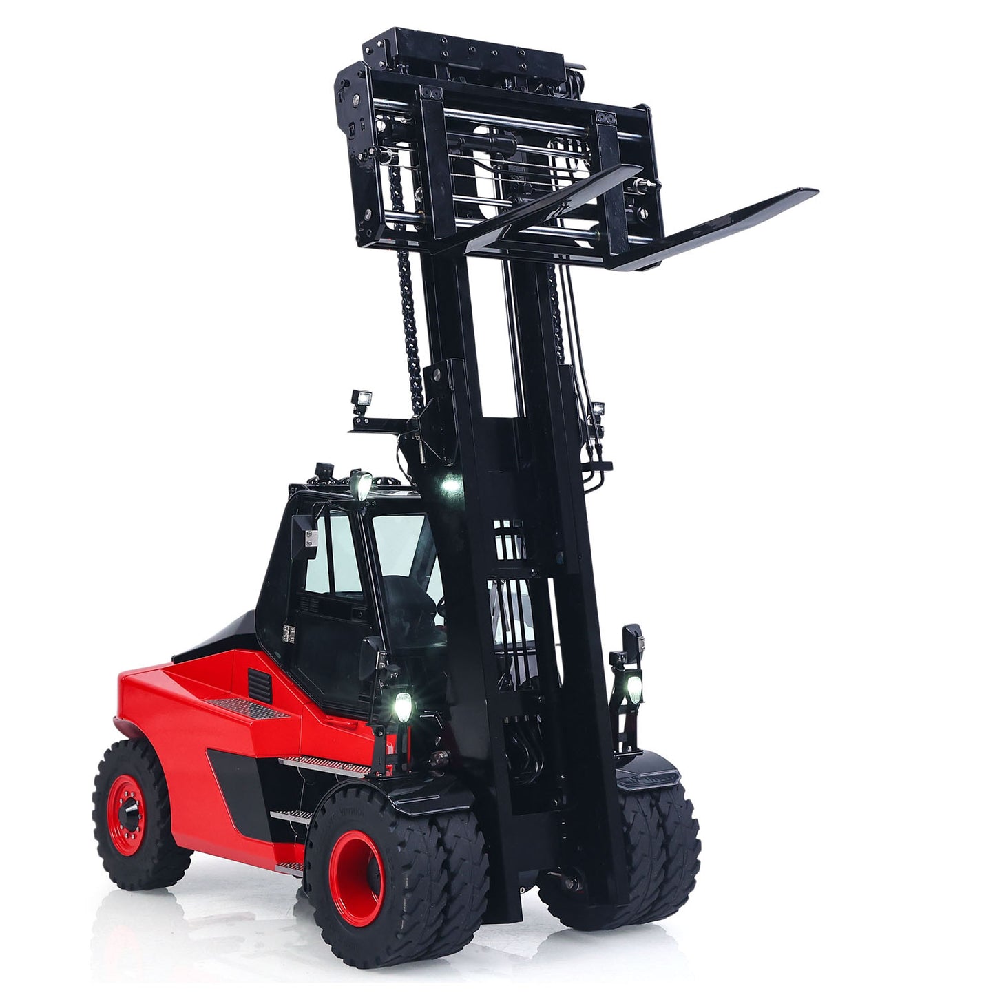US Stock Kabolite K180-100 1/14 4X2 Remote Control Hydraulic Forklift 3-Way Vavles RTR Flysky ST8 Radio Controller Light Sound System