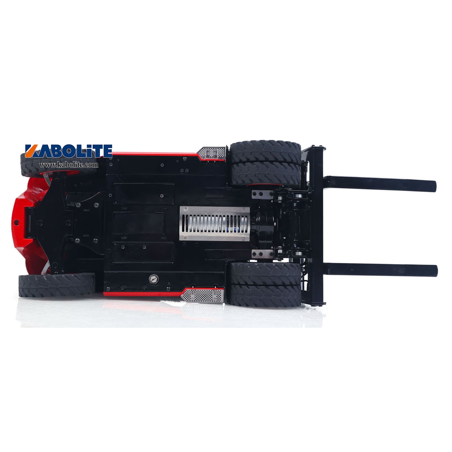 Kabolite K180-100 1/14 4X2 Remote Control Hydraulic Forklift with Light Sound System for RC Enthusiasts 